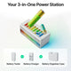 Linogy 8-Slot AA AAA Rechargeable Battery Charger with Tester and Storage Drawer, 3-Hour Fast Charging Station for Lithium, NiMH and NiCd Batteries