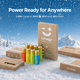 1.5V Rechargeable AA/AAA Lithium Batteries (8-Pack), Low Self-Discharge, Leak-Proof