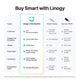 Linogy 4-Slot USB-C Charger for Li-ion AA & AAA Rechargeable Batteries