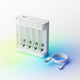 Linogy 4-Slot USB-C Charger for Li-ion AA & AAA Rechargeable Batteries